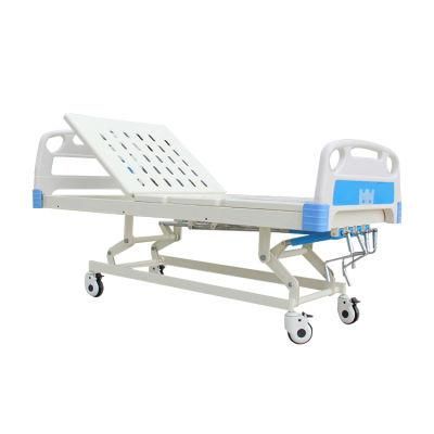 4 Crank 5 Function Adjustable Medical Furniture Folding Manual Patient Nursing Hospital ICU Bed
