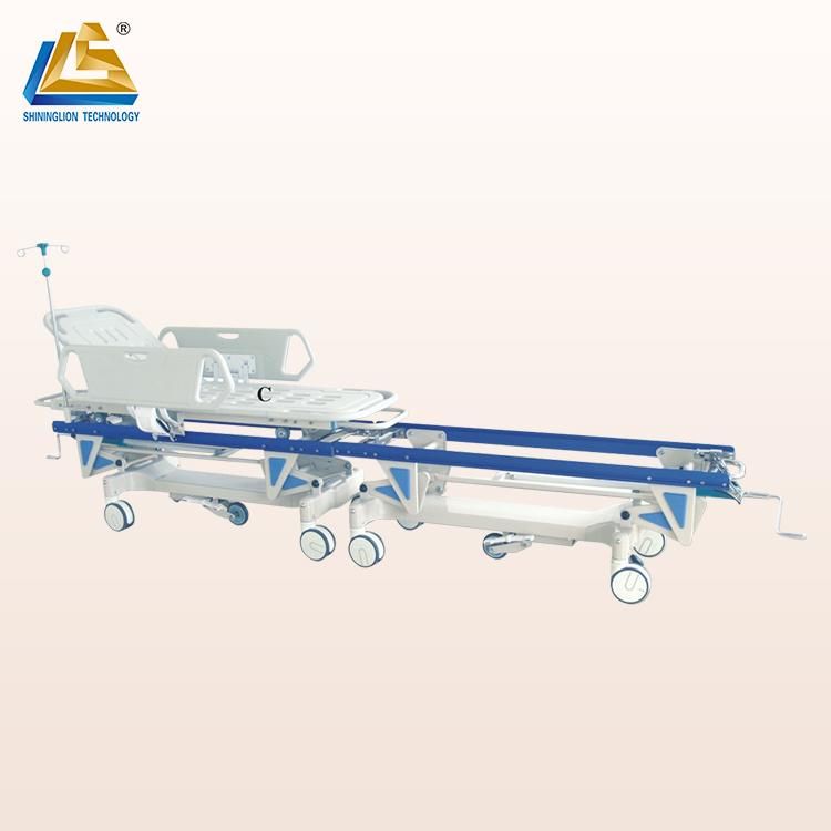 Deluxe X-ray Radiolucent Medical Patient Transport Cart