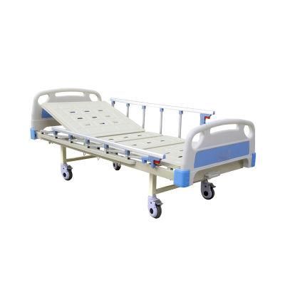 Hospital Equipment Simple Manual Crank Nursing Medical Bed for Patients