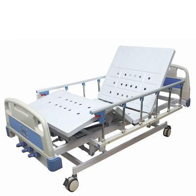 Factory Wholesale with CE Approved ABS Manual Three-Function Nursing Bed Elderly Patient Hospital Bed