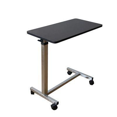 Medical Overbed Table with Wheels Hospital Furniture