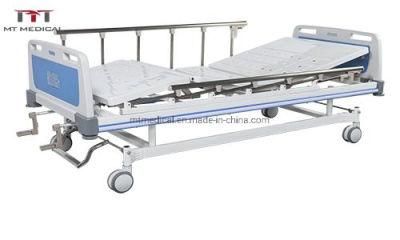 Factory Price Adjustable Manual 2 Cranks 2 Functions Hospital Bed