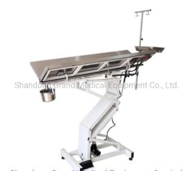 Hot Selling Factory Price 304 Stainless Steel Pet Equipment Electrice Lifting Adjustable Pet Treatment Operating Table