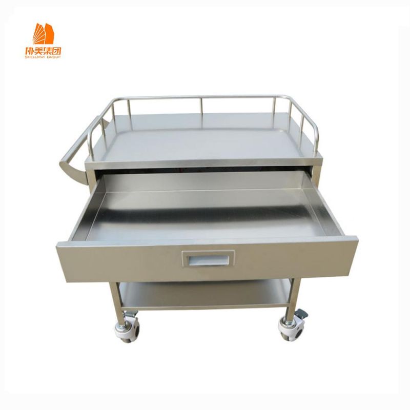 Steel Three Drawer Medicine Carts, Hospital Facilities.