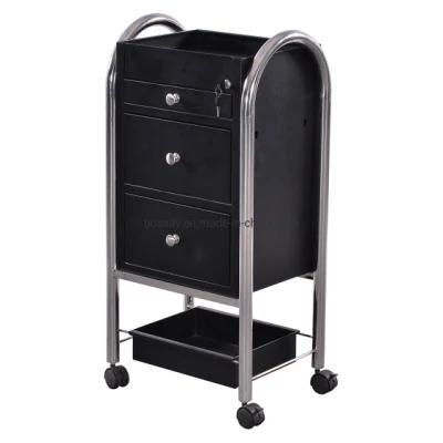 Trolley 3 Three Drawers with Tray Metal Mobile Cart