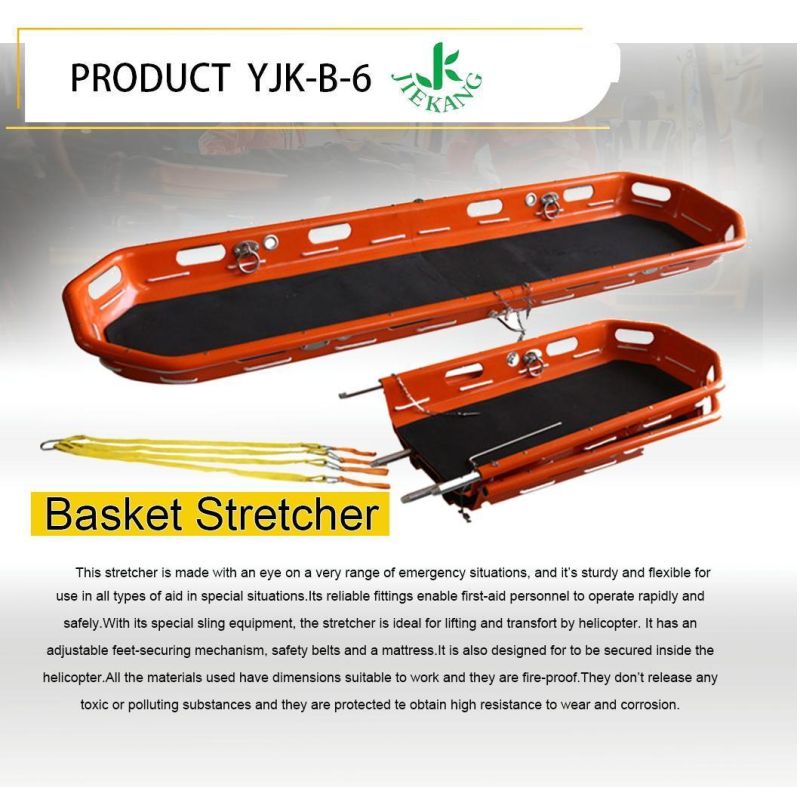 High Quality Hospital Medical First Aid Rescue Basket Type Stretchers