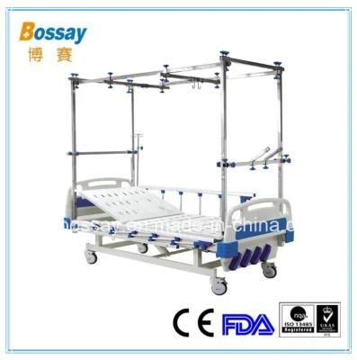 4 Cranks Manual Bed for Orthoppaedics Traction Hospital Bed