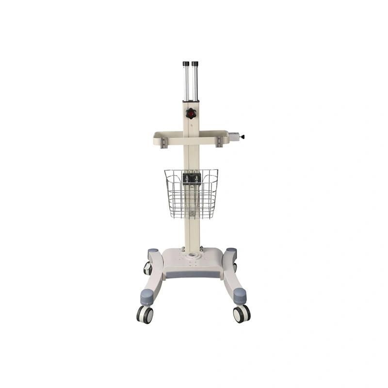 Ventilator Trolley with Basket for Medical Device