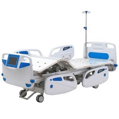 5-Function Electric Nursing Care Equipment Medical Furniture Clinic ICU Patient Hospital Bed