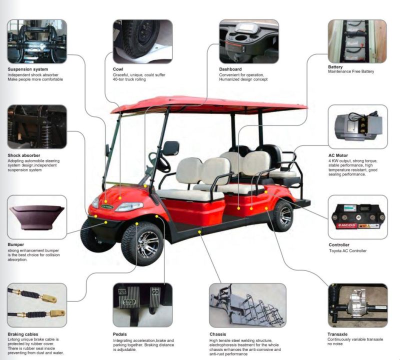 Supply 2 Seaters Electric Emergency Ambulance Cart