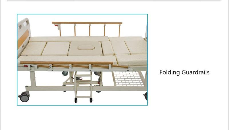 Patient Care Manual Hospital Nursing Bed with Wheelchair C09