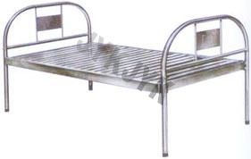 Stainless Steel Two Functions Manual Bed Hospital Bed