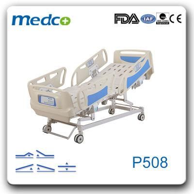 Hospital Furniture, Five Functions ICU Adjustable Electric Nursing Hospital Bed with Ce&amp; ISO