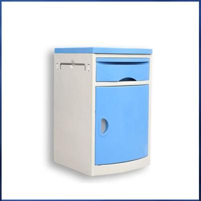 Medical Blue ABS Material Bedside Cabinet Customizable Storage Cabinet