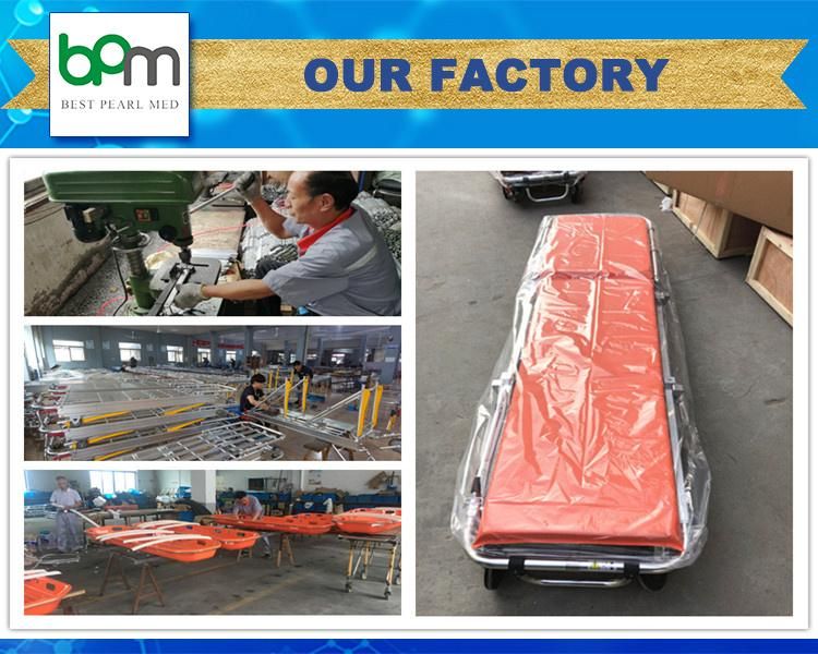Bpm-As4 As5 Factory Price Medical Patient Transport Bed Folded Ambulance Stretcher