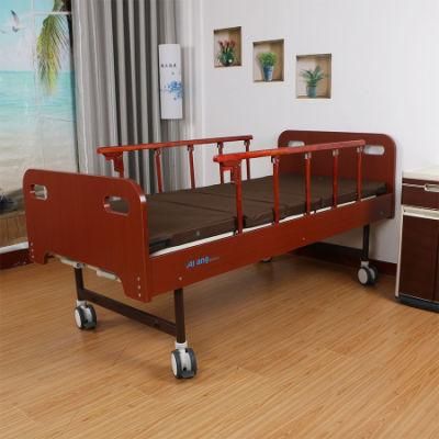 C16-1 Manual Two Functions Wooden Household Nursing Bed