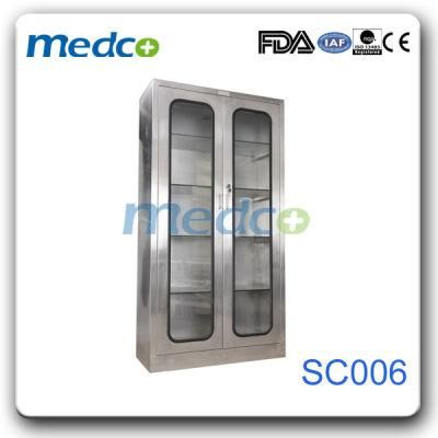 Hot Sale Beautiful Stainless Steel Glass Door File Cupboard for Hospital Doctors