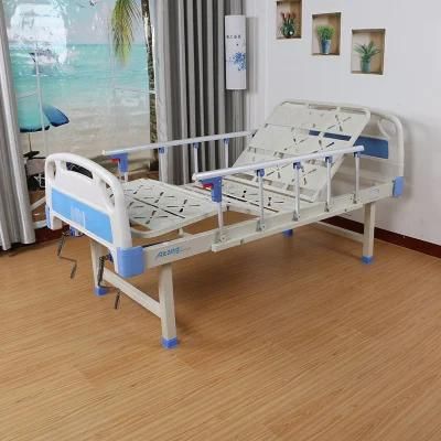 Manufacturing Medical Device Two-Function Hospital Bed Manual Nursing Beds Popular in Peru