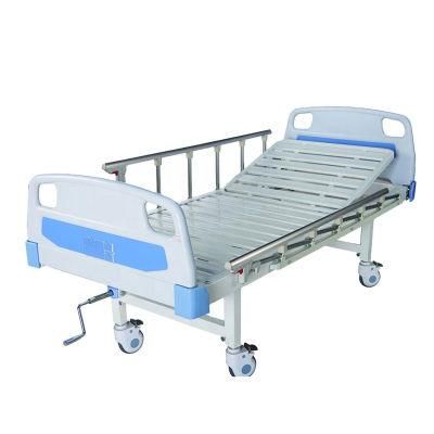 Cost-Effective Hospital Furniture ABS Hanging Head Strip Style Single Shake Nursing Patient Bed