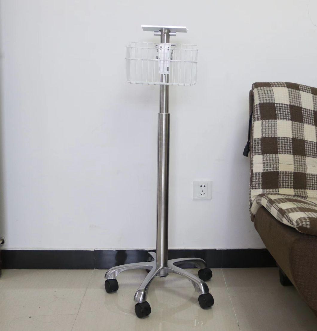 China Hospital Equipment Supplier Patient Monitor Trolley/ Cart Surgical Patient Monitor Stand Stainless Steel