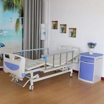 High Quality 3 Function Adjustable Medical Hospital Furniture Folding Manual Patient Nursing Electric Hospital Bed (UL-22MD27)