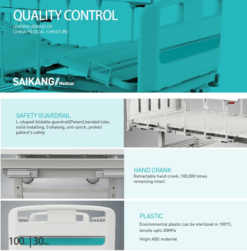 Y2w6c Used Hospital Safety Crank Manual Bed Dimensions