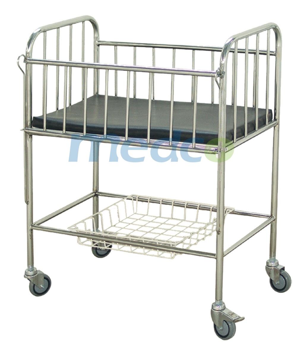 Newborn Neonatal Baby Crib Stainless Steel Baby Bed