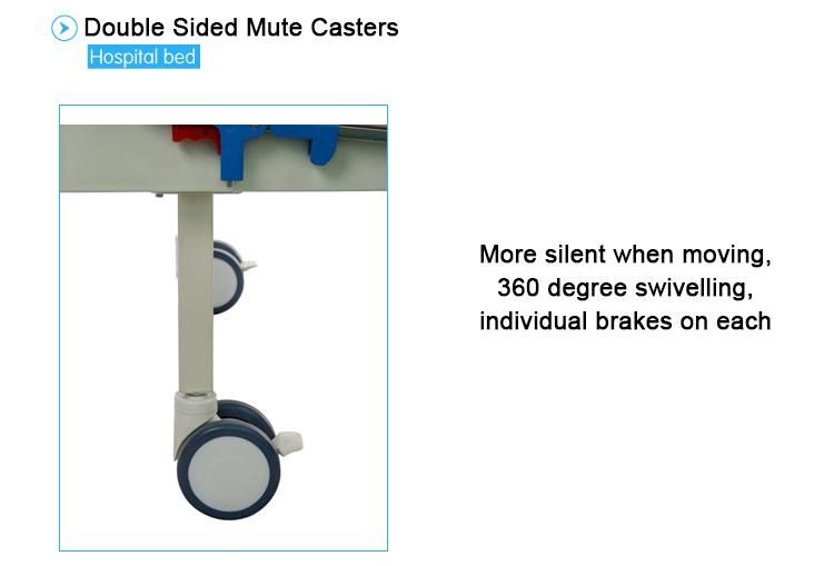 Standard Dimensions Manual 2 Functions Hospital Bed for Home Use