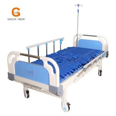 Two Functions Manual Folding ICU Medical Hospital Patient Nursing Bed