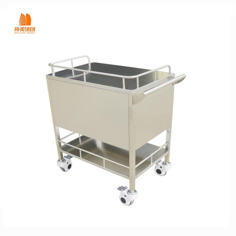 Metal Customizable Three-Tier Storage Trolley.