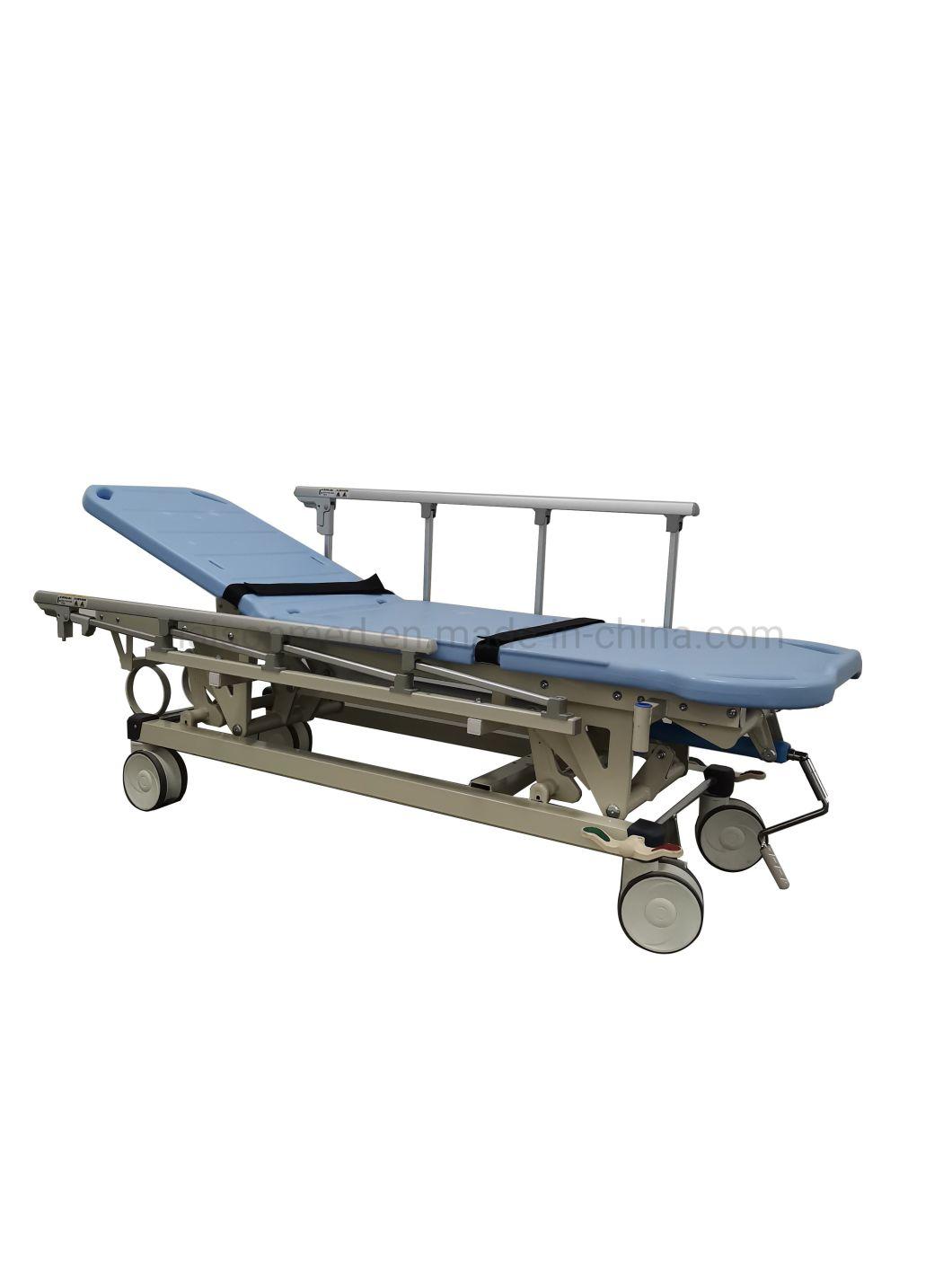 Mn-SD006 China Manufacture Adjustable Aluminum Alloy Emergency Ambulance Stretcher for Hospital
