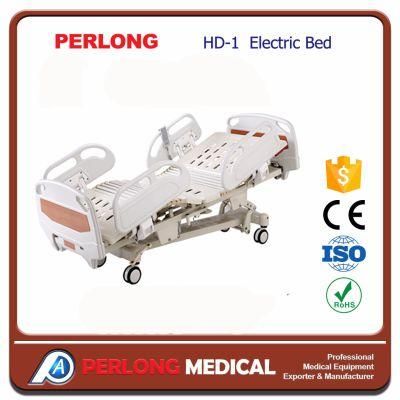 Perlong Medcial Equipment Five-Function Electric Bed Price Hospital Bed