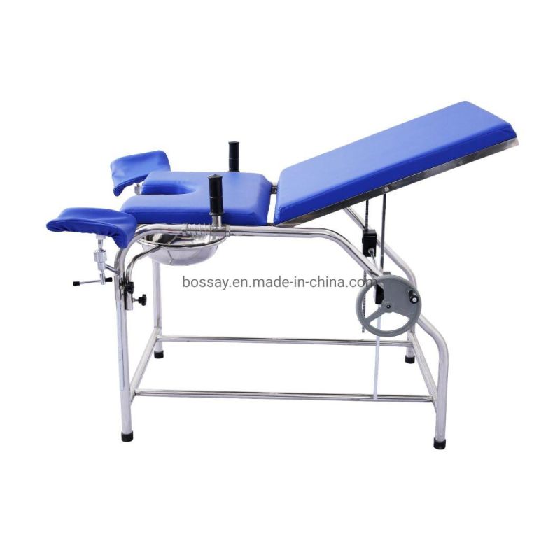 Hospital Medical Device Gynecological Examination Operating Bed Delivery Table