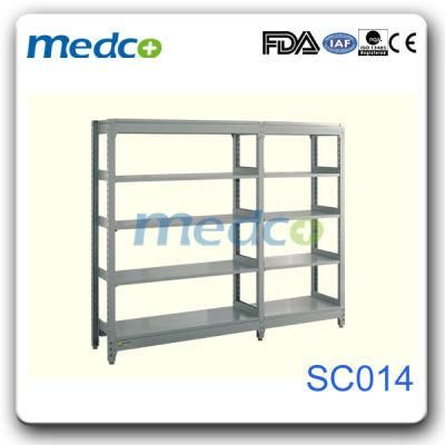 Hospial Furniture 4 Layers Metal Shelf Stainless Steel Cupboard