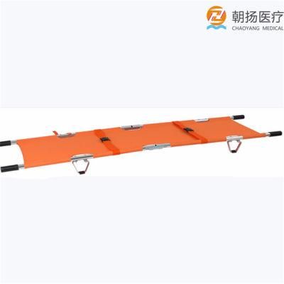 Hot Sale Medical Patient Transfer Trolley Emergency Aluminum Alloy Foldable Stretcher Cy-F601