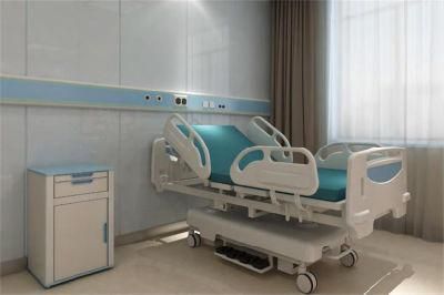 5-Function Electric Nursing Care Equipment Medical Furniture Clinic ICU Patient Hospital Bed