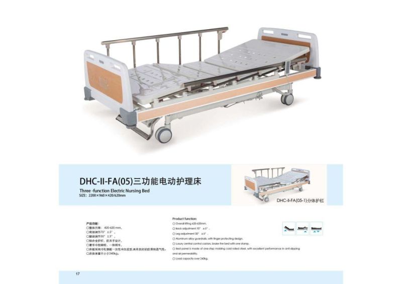 Available Medical Device Adjusted Mobile Medical Bed Nursing Bed Factory Price