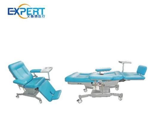 Hospital Furniture Cheap Blood Donation Dialysis Treatment Mobile Electric Blood Donor Drawing Hemodialysis Dialysis Chair