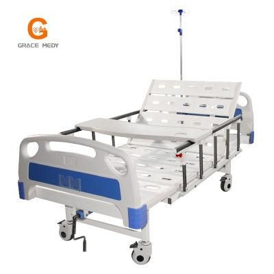 One Crank Function Manual Patient Medical Hospital Bed