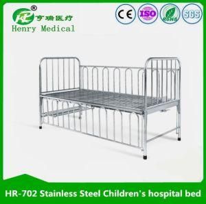 Medical Manual Stainless Steel One Cranks Pediatric Bed (HR-702)