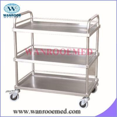 Bss300/301 Three Layer Stainless Steel Instrument Trolley
