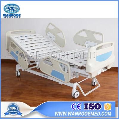 Bam301 Medical 3 Three Functions Portable Manual Hospital Nursing Bed for Patient