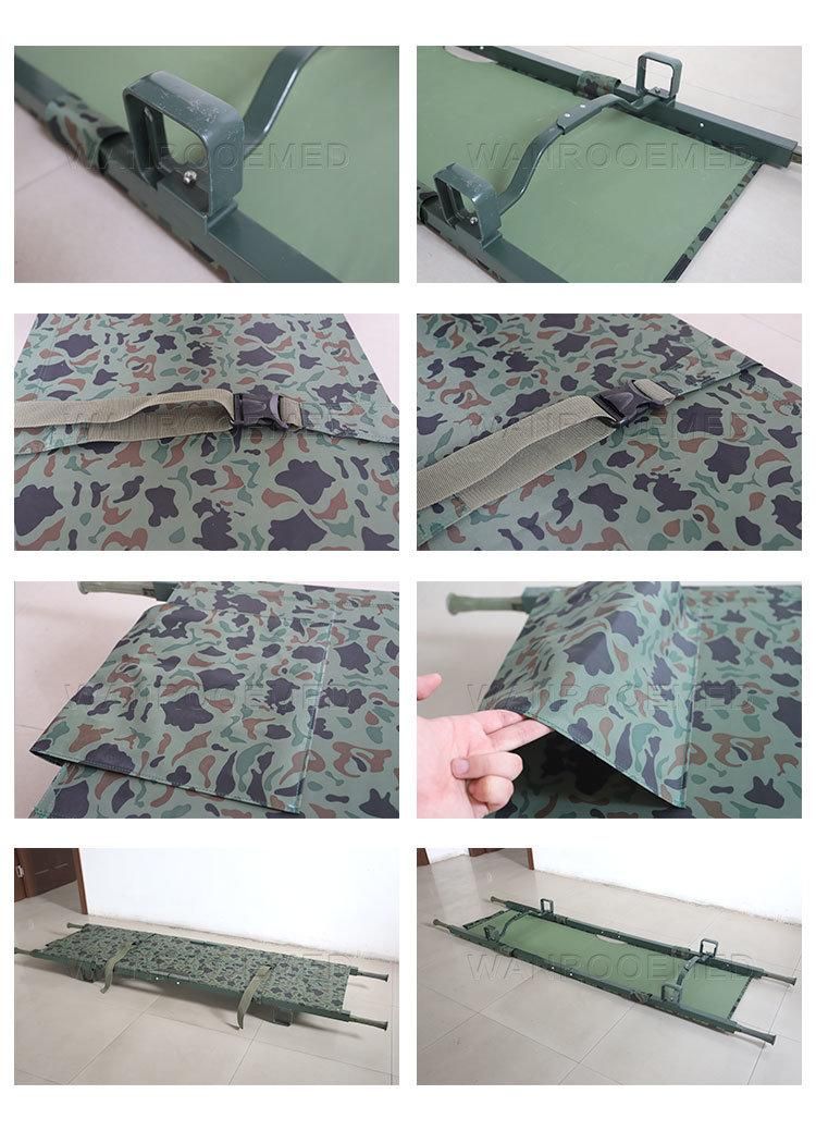 Ea-1e1 Medical Mobile Aluminum Alloy Emergency Portable Patient Transfer Foldaway Stretcher