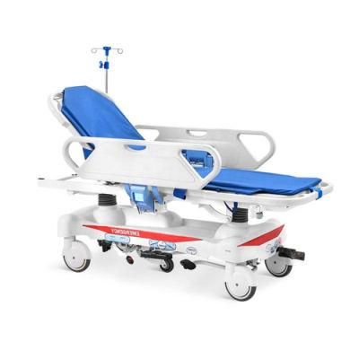 Factory Hospital Medical Emergency Patient Trolleys Hydraulic Ambulance Stretcher