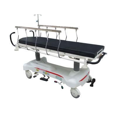 Hydraulic Manual Patient Transport Stretcher Hand Trolley for Ward Move