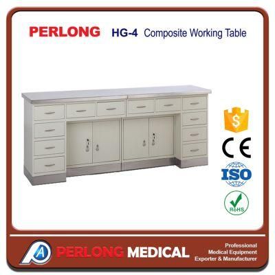 Composite Working Table with Stainless Steel Top&Base Hg-4