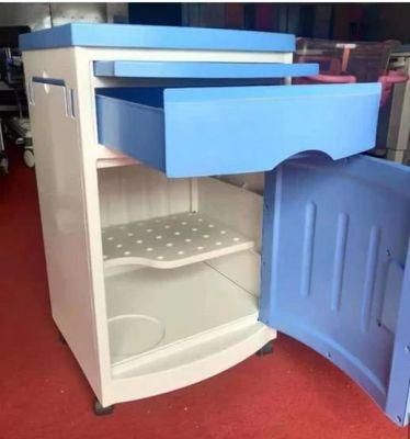 ABS Hospital Cabinet Hosital Bedside Table with Towel Hanger