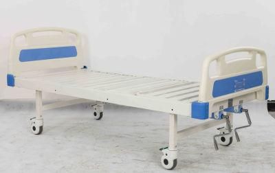 Best Price Single Crank Manual ABS Thickness Board Hospital Bed Manufacturer Manual Hospital Bed Medical