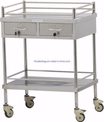 Hospital Treatment Cart Stainless Steel
