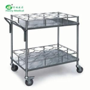 Hospital Stainless Steel Hot Water Trolley for Patient (HR-746)
